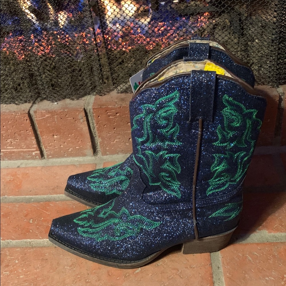 NEW Girls Laredo Glitter Cowboy Boots size 2.5